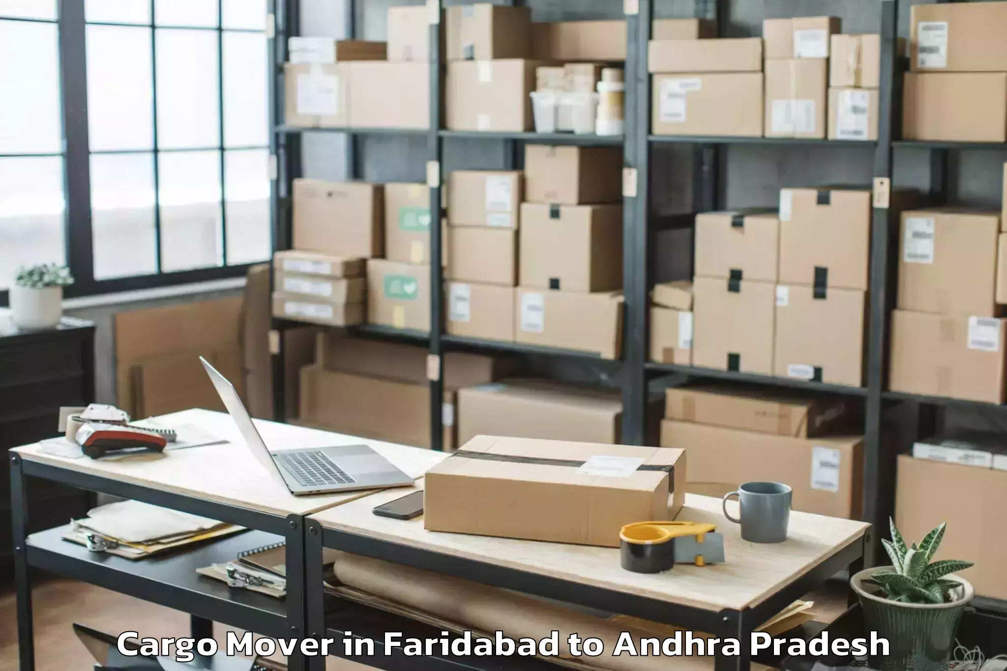 Book Faridabad to Mogullapalle Cargo Mover Online